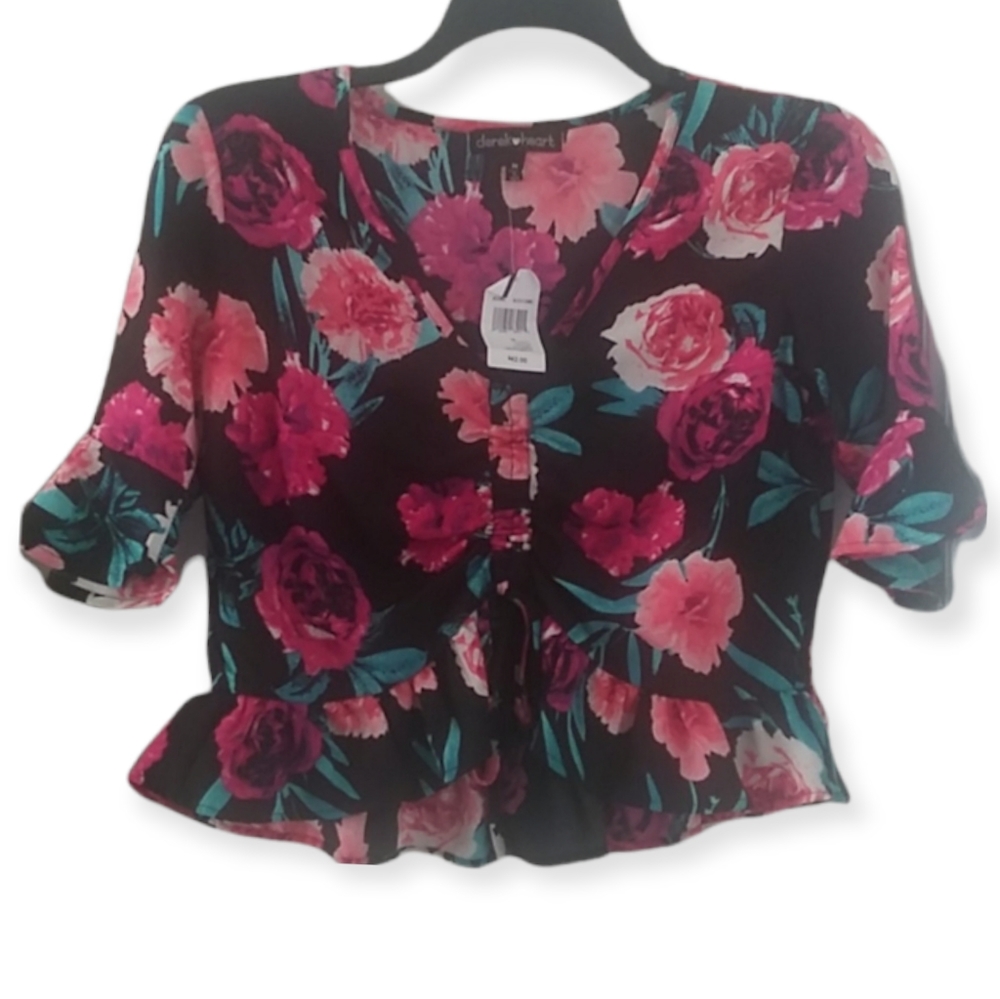 DEREK HEART bright rose adjustable rose top size medium